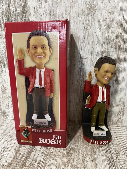Pete Rose 2016 Dinsmore Hall Of Fame Bobblehead Cincinnati Reds Pre Owned In Box Pete Rose 2016 Dinsmore Hall Of Fame Bobblehead Cincinnati Reds Pre Owned In Box