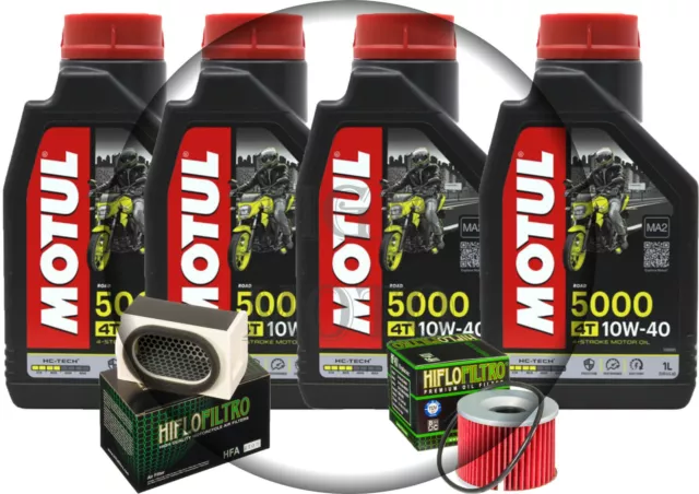 Tagliando Kawasaki Zr750 (Zr-7) 99/03 Olio Motul 5000 10W40 Filtro Olio Aria