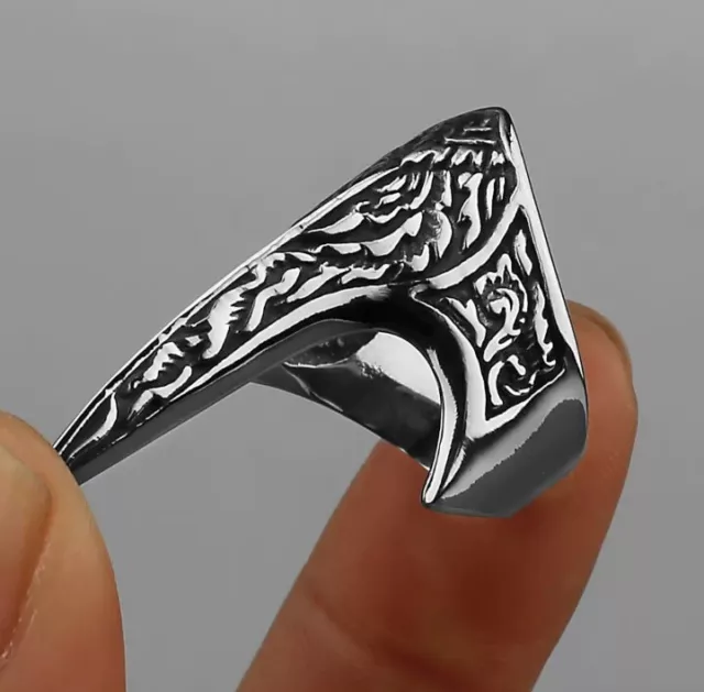 Mens Turkish Ottoman Archer Thumb Men's Ring Jewellery Adjustable Open Ring