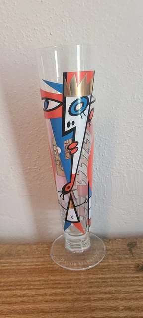 RITZENHOFF PILSNER GLASS  Cubist face