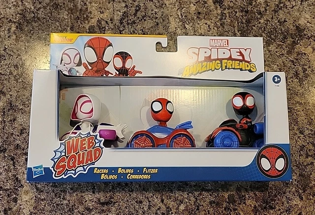 MARVEL SPIDEY AND His Amazing Friends WEB SQUAD RACERS Confezione da 3 ...