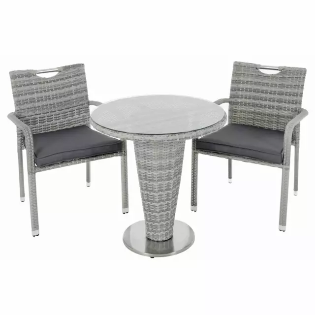 Hereford 5 piece hotsell rattan egg bistro set