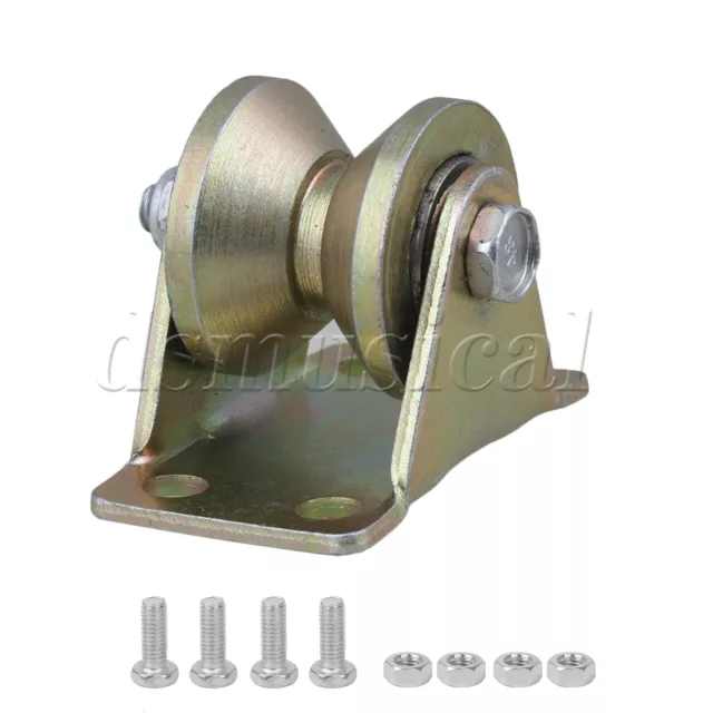 200kg Load Bearing 31mm Wheel Dia 45# Steel Groove Rigid Caster Yellow