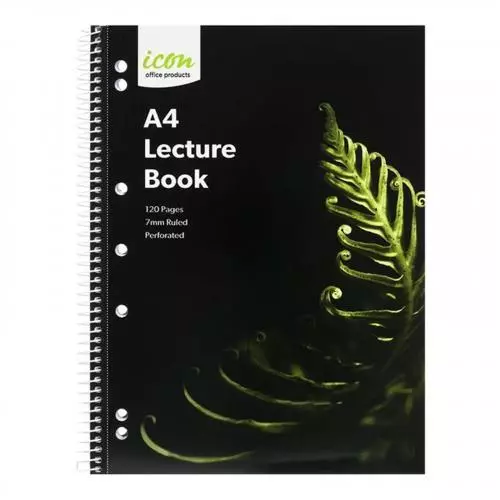 Icon Spiral Lecture Notebook - A4 Soft cover 120 pg [ISNBSC005]