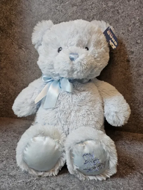 Gund Baby My 1st First Teddy Bear Blue 12” Brand New Stuffed Soft Plush Toy