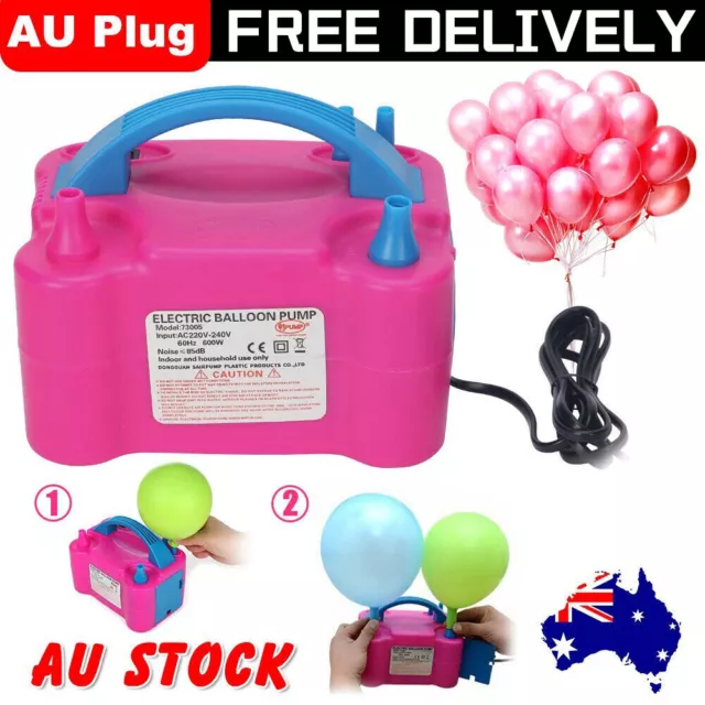 AU Plug Balloon Pump Ballons Air Pump Electric Air Inflator 240V Air Blowers Kit