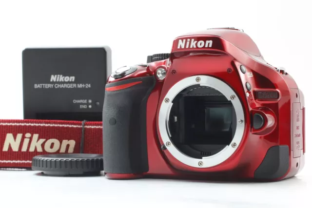 [MINT] Nikon D5200 24.1 MP Digital SLR Camera Body Red From JAPAN
