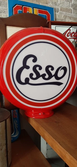 Globo ESSO per Distributore Pompa Benzina Epoca Anni 50 60