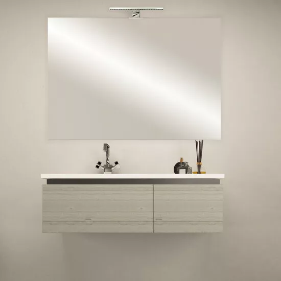 Mobile arredo bagno moderno 100+110 120 130 140 200 lavabo cassetti 5 colori |99 2