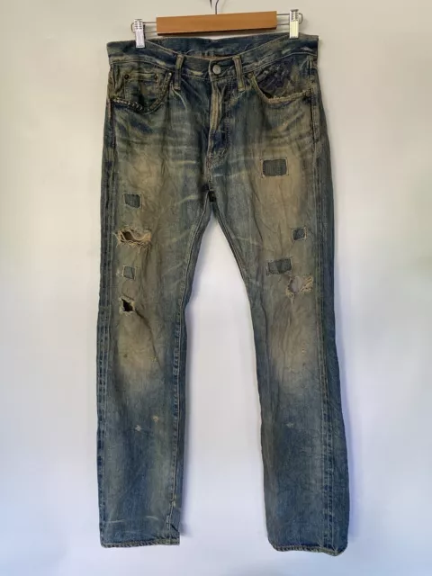 Hysteric Glamour HG Jeans Distressed Blue Men’s Denim Pants