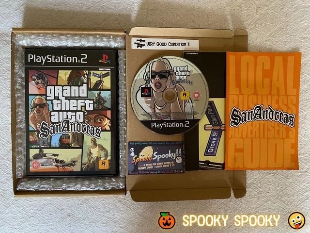 GRAND THEFT AUTO: San Andreas + Mappa (PS2) UK PAL. In perfette ...