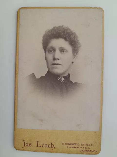 CDV: Lady Portrait: James Leach: 2 Dinorwic Street Carnarfon