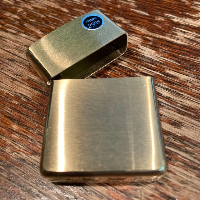 Genuine Zippo brushed brass Armor windproof Lighter CASE ONLY No Insert/Box