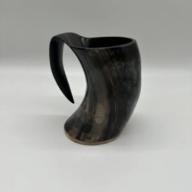 Viking Ox Horn Mug Drinking Cup Tankard for Ale Beer Drinkware GOT Medieval