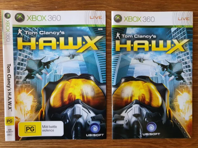 HAWX - Microsoft Xbox 360 - Genuine Case Insert & Manual Only