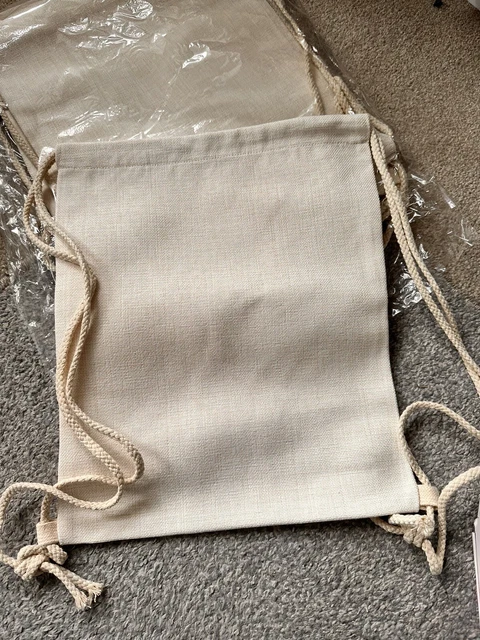 Sublimation Blanks DrawString Bags X 80 Wholesale Joblot