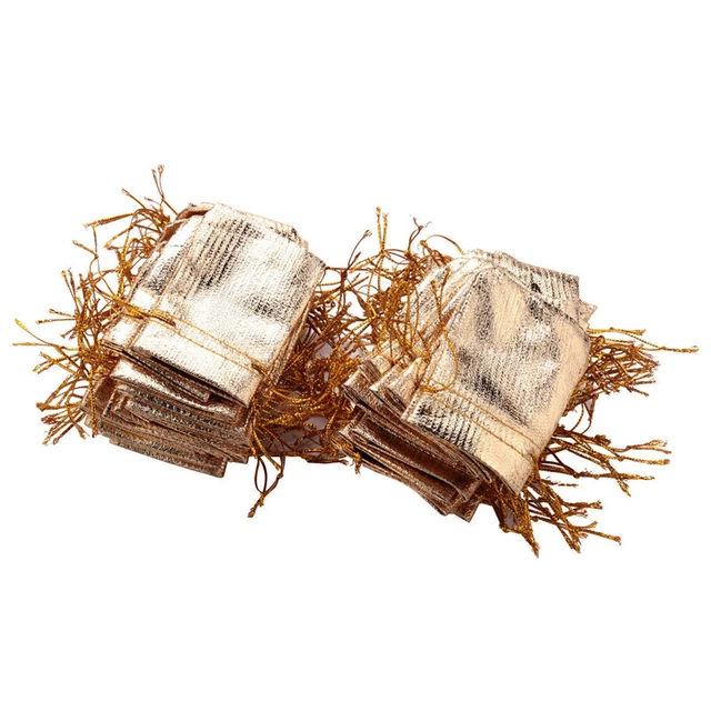 100PZ D' Sacchetto di Organza Caramelle Sacchetti Decorazi Q4T5
