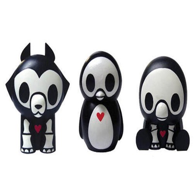 Toynami Skelanimals PVC Mini Figurines Coffret Stylo Jae Pudge 