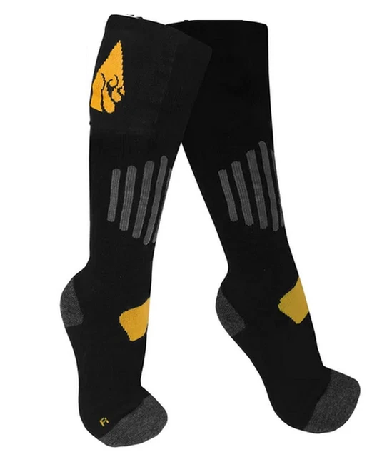 ActionHeat Cotton AA Battery Heated Socks (Socks Only) Black
