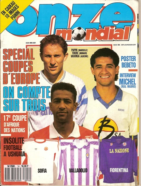 Magazine Onze Mondial N°50 - 1993 - Avec Poster Et Fiches Joueurs - Bon état
