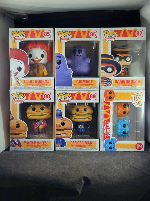 Funko Pop! Ad Icons: McDonald's – 2er Pack Orange & Blue Fry Guy, 9,5 Cm, Vinyl-Sammelfiguren