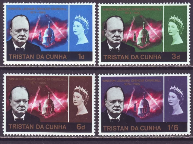 Tristan da Cunha 1966 SC 89-92 MNH Set Churchill