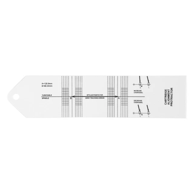 Stylas Alignment Protractor TURNTABLES CARTRIDGE ALIGNMENT Gauges Protractors for Accurate Stylus ...