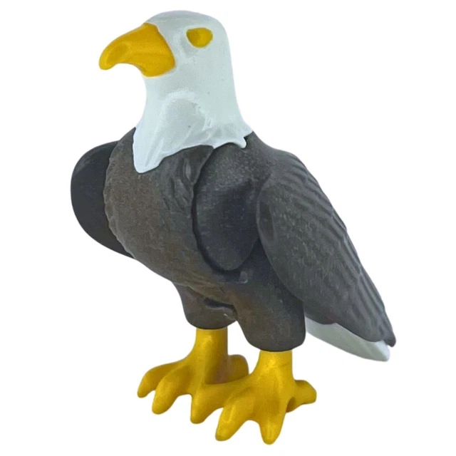 Figurine Playmobil Corbeau Noir Avec Ailes Fermées - Référence 35453, Occasion