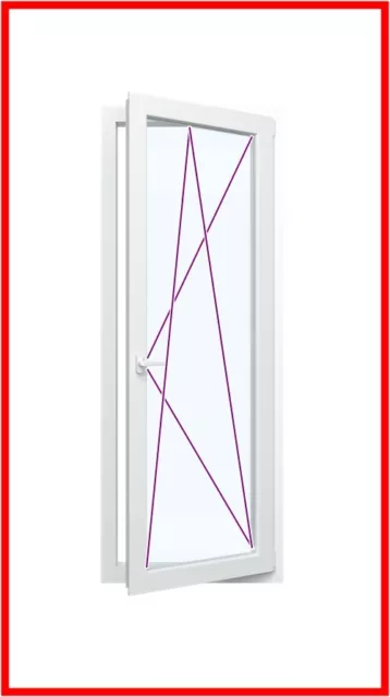 Balkontür  Dreh Kipp Rechts 100 x 200 2 fach verglast