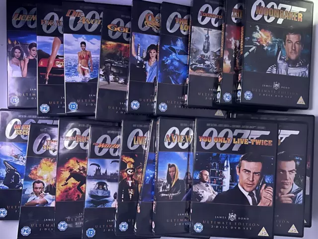 James Bond Ultimate Edition DVD Collection: 20 Films, Booklets, Rare