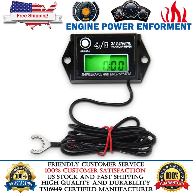 TINY TACH DIGITAL Hour Meter/Tachometer For Briggs & Stratton Kohler 2