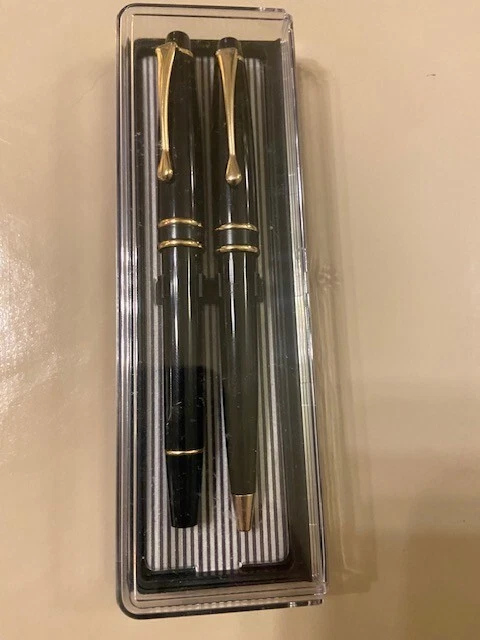 Coffret Parure Stylo Bille + Plume Marksman - Couleur Gris - Neuf Sans Emballage D'origine