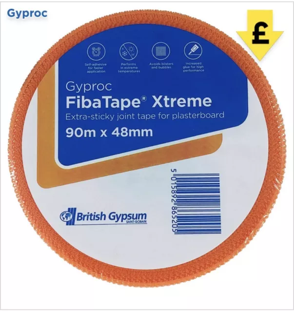 Gyproc FibaTape Xtreme Plasterboard Joint Tape 48mm x 90m