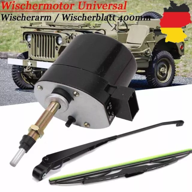 Scheibenwischermotor 12V 105°Arm Blatt Wischermotor universal Traktor Boot DHL