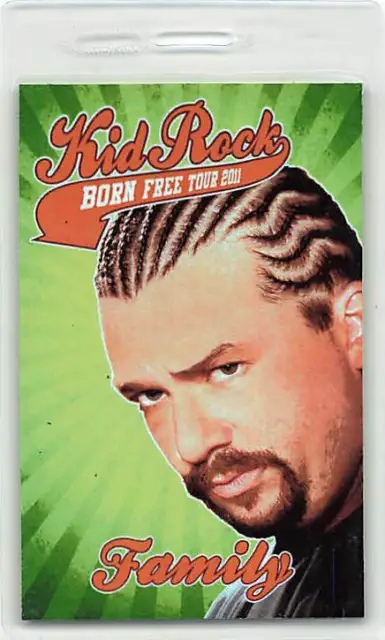 Kid Rock Backstage Pass 2011 Family Laminate Variant