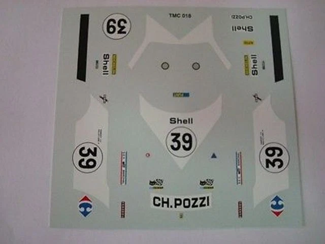 Waterslide Decals Logo Scale 1/12 1/14 1/18 1/20 1/23 1/24 1/32 1/43 compatible with Ferrari Slot Cars and Models TBD673