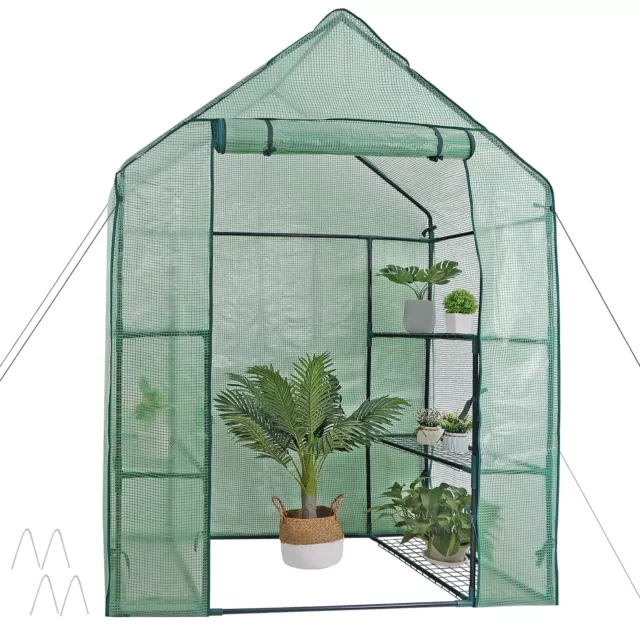 Portable 6 shelves Mini Walk In Greenhouse Outdoor Gardening Plant Green House