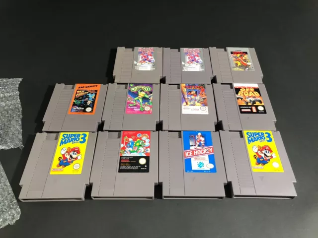 Lot de 11 jeux Nintendo NES