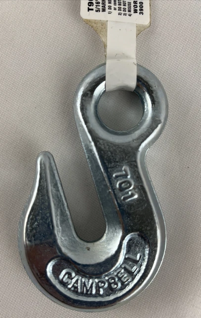 Campbell 5/16" Eye Grab Hook Grade 43 Zinc Plated Working Load Limit 3900 LBS 4