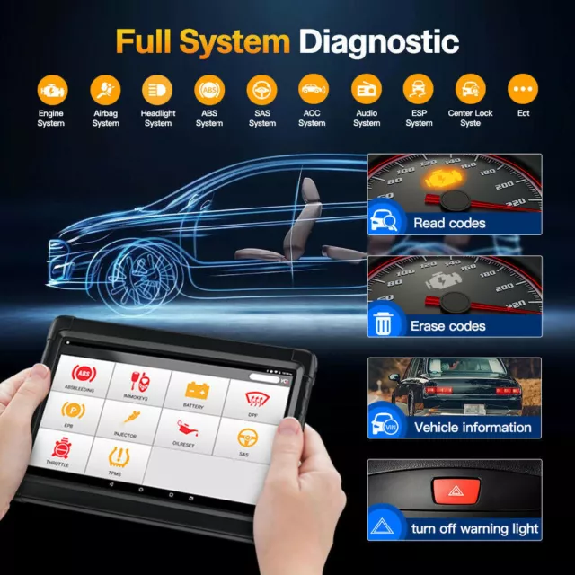 ANCEL X6 Profi KFZ Diagnosegerät Auto OBD2 Scanner ALL SYSTEM Bi-Directional DHL 3