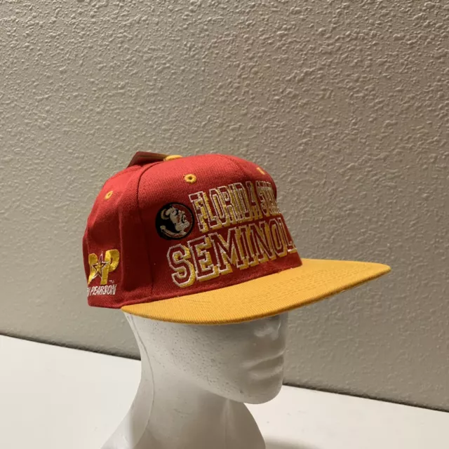 Vintage Florida State Seminoles FSU NCAA Drew Pearson Embroidered Snapback Hat