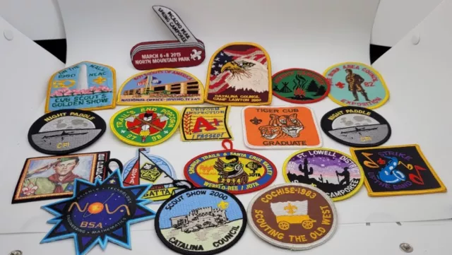 19 Boy Scout BSA Patches Tiger Cub Be Prepared Camporee Council District
