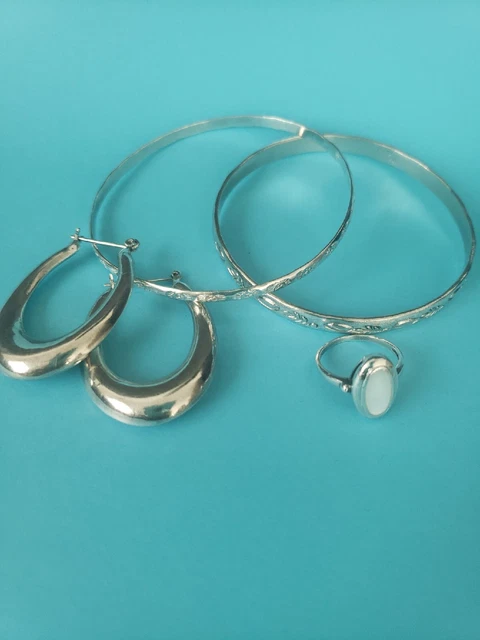 Vintage Sterling Use Or Scrap. 925 Mexican Sterling Silver Lot.