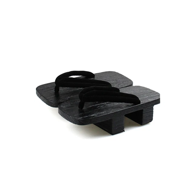 Tongs Geta Japonaises En Bois Pour Homme - Sandales Pieds Nus Style Traditionnel, Semelle EVA Confort