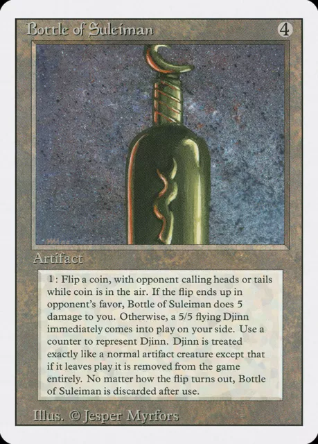 MTG Bottle of Suleiman  - 3rd Edition / Revised