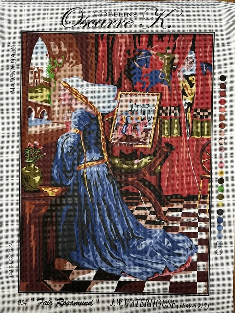 Lona con aguja 20x24 pulgadas solo lona Rosamund