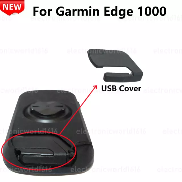 For Garmin Edge 1000 Cycling GPS Black Rubber Cap USB Charging Port Cover NEU