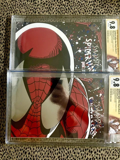 (2) SS CGC 9.8 Symbiote Spider-Man KING IN BLACK 1 Variant DDPII ART MIRROR EYES