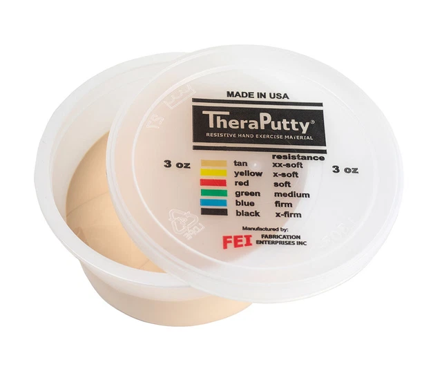 Cando Theraputty Standard Hand Exercise Putty - 3 oz - Tan - XX-Soft