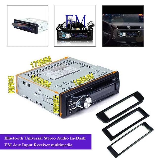 DC12-24V Bluetooth Car DVD Player Stereo Audio In-Dash FM Aux Input Receiver Kit